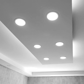 VIDEX 26W 5000K 220V - LED світильник Back круглий
