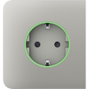 Ajax SideCover (smart) [ type F ] Oyster - Передня панель та кришка розетки
