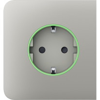 Ajax SideCover (smart) [ type F ] Oyster - Передняя панель и крышка розетки