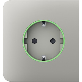 Ajax SideCover (smart) [ type F ] Oyster - Передняя панель и крышка розетки