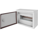 Шафа металева, під 12мод., герметична IP54, навісна, з замком E.NEXT e.mbox.stand.n.12.z