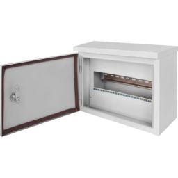 Шафа металева, під 12мод., герметична IP54, навісна, з замком E.NEXT e.mbox.stand.n.12.z