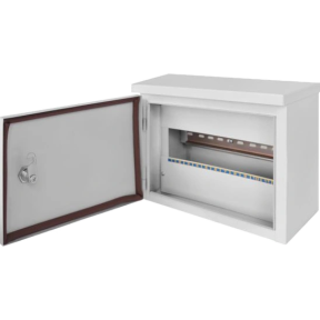 Шафа металева, під 12мод., герметична IP54, навісна, з замком E.NEXT e.mbox.stand.n.12.z