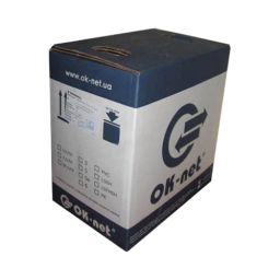 Кабель OK-NET (UTP мідь патчкордовий) КГПВ-ВП (100) 4*2*0,48 (U/UTP-cat.5E-SL patch AWG26, бухта 305