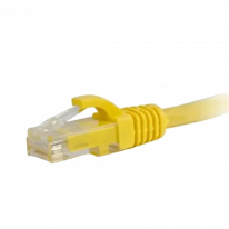 Патч-корд литой желтый UTP Hypernet PC-UTP-1M-YL RJ45 1m, кат. 5Е