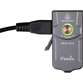 Fenix E03R V2.0, сірий - Ліхтар наключний