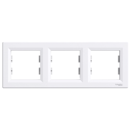 Schneider Electric ASFORA EPH5800321 Рамка 3-місна горизонтальна біла