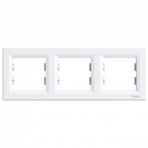 Schneider Electric ASFORA EPH5800321 Рамка 3-місна горизонтальна біла