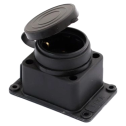 Колодка одинарна з заглушкою 1*16 (каучук) ERKA 6001