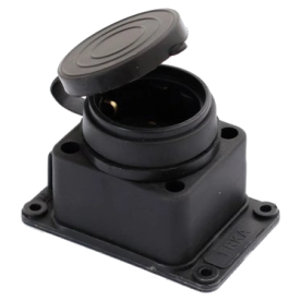 Колодка одинарна з заглушкою 1*16 (каучук) ERKA 6001