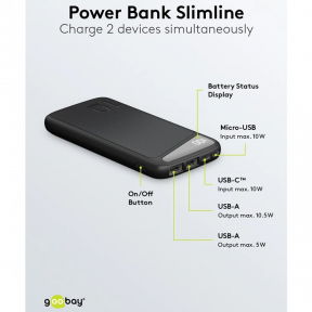 Повербанк GOOBAY 53935 (USB 10 000 мА•ч)