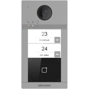 Hikvision DS-KV8213-WME1(C)/Flush/Europe BV - Металева дверна станція на 2 кнопки