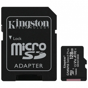 Карта пам’яті Kingston 128 Гб microSDXC U1 V10 A1 (SDCS2/128GBSP)
