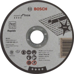Bosch 125 x 1 мм (2608600549) - Відрізний круг для нержавіючої сталі