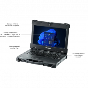 Durabook Z14I 14FHD AG Touch/Intel i7-8550U/16/512F/int/W10P Ноутбук