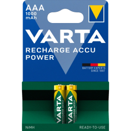 VARTA RECHARGEABLE ACCU AAA 1000mAh BLI 2 NI-MH (READY 2 USE) - Акумулятор