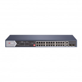 Hikvision DS-3E0528HP-E - 24-портовий гігабітний некерований комутатор POE