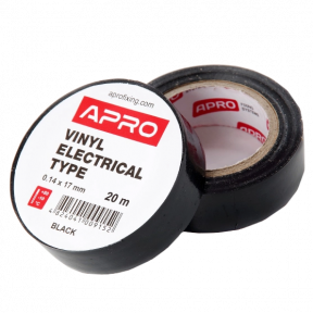 Iзоляцiйна стрiчка чорна APRO 0.14х17 мм 20 м