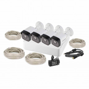 Комплект IP відеоспостереження на 4 камери 2Мп Hikvision DS-NK4E0-1T