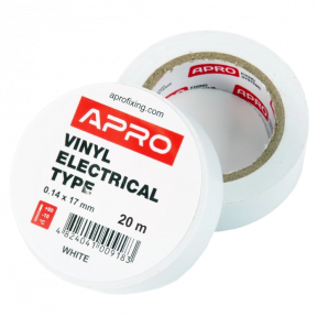 Изоляционная лента белая APRO 0.14х17 мм 20 м