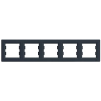 Schneider Electric Asfora EPH5800571 - Рамка пятиместная горизонтальная, антрацит