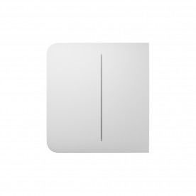 Ajax SideButton (2-gang) Біла - Бічна кнопка для двоклавішного вимикача
