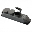 ERKA 6003 Колодка потрійна із заглушкою 3*16 (каучук)
