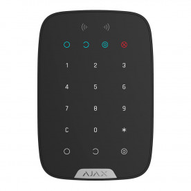Клавіатура з підтримкою безконтактних карток і брелоків Ajax KeyPad Plus Чорна