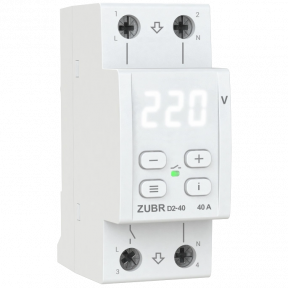 ZUBR D2-40 (max 40 А, 8 800 ВА) Реле напруги