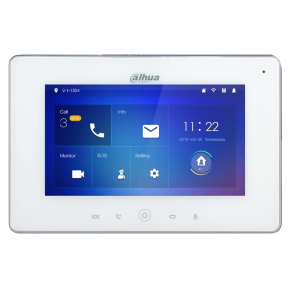 7-дюймовий кольоровий внутрішній Wi-Fi IP монітор Dahua Technology DHI-VTH5221DW-S2