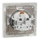 Schneider Electric ASFORA EPH2900221 Розетка одинарна із заземленням і шторкою