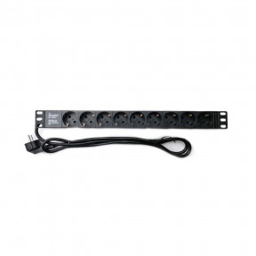 Блок розеток 1U 19″ Schuko CSV WT-2261A-GER-9WAY